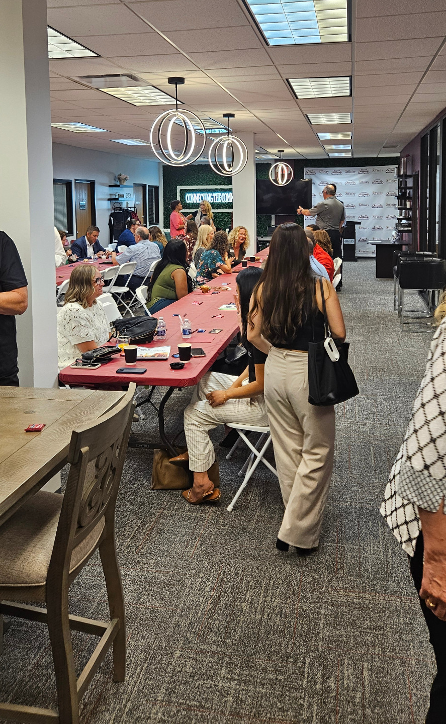SCAN Oakland (Senior Coordinating Aging Network) member meeting in Oakland County, Michigan, June 9, 2026 — senior-services professionals seated around a long table at a host venue.