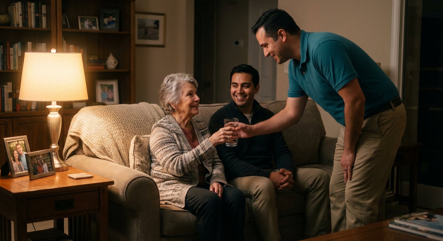 Family receiving 24-hour & live-in care support in Birmingham