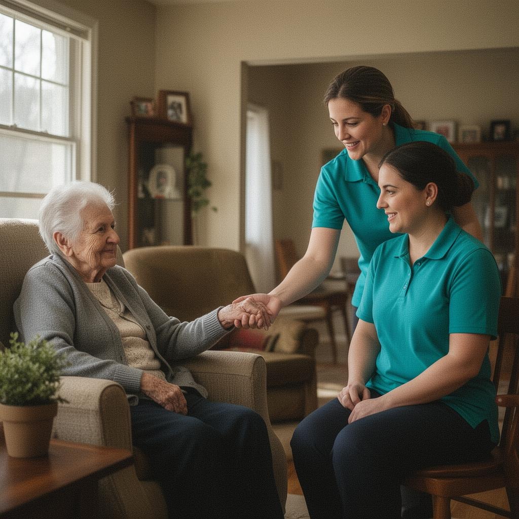 Family receiving respite & caregiver relief support in Commerce Township