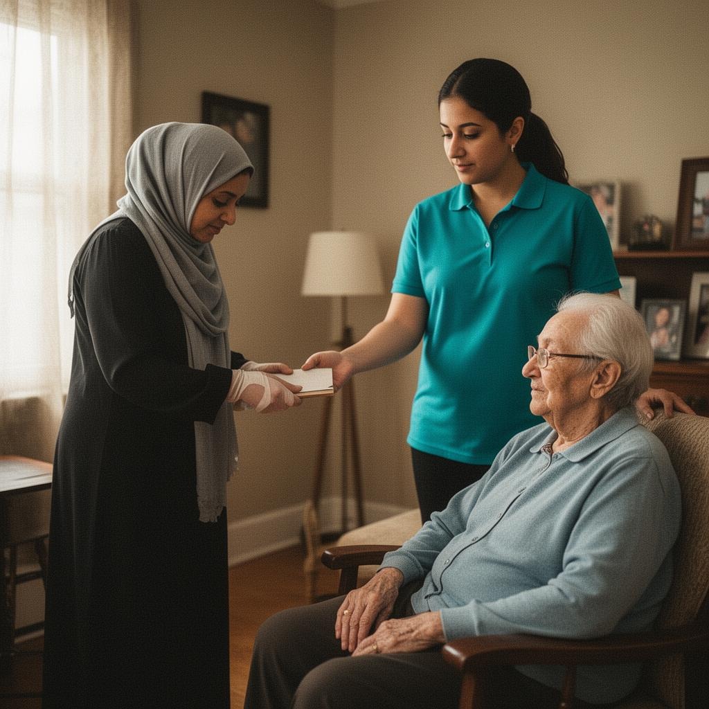 Family receiving respite & caregiver relief support in Dearborn