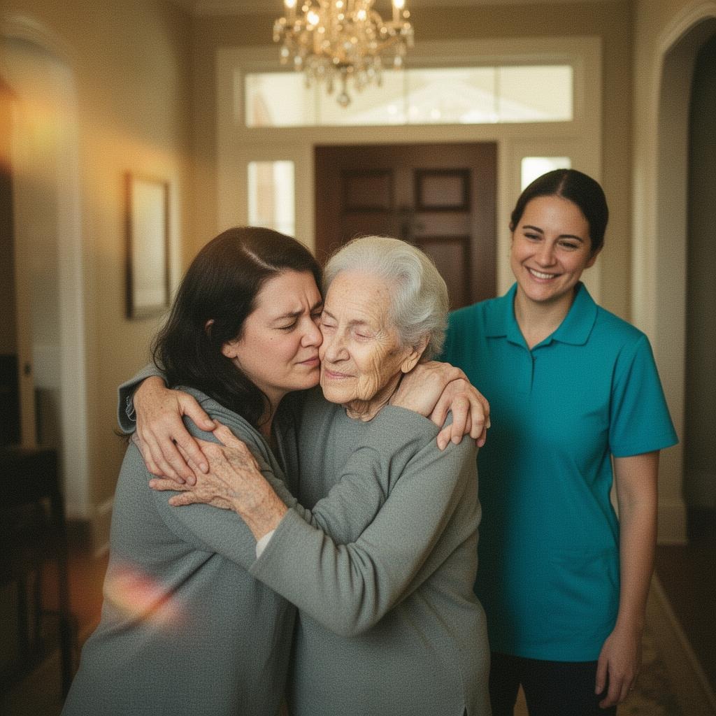 Family receiving respite & caregiver relief support in Grosse Pointe
