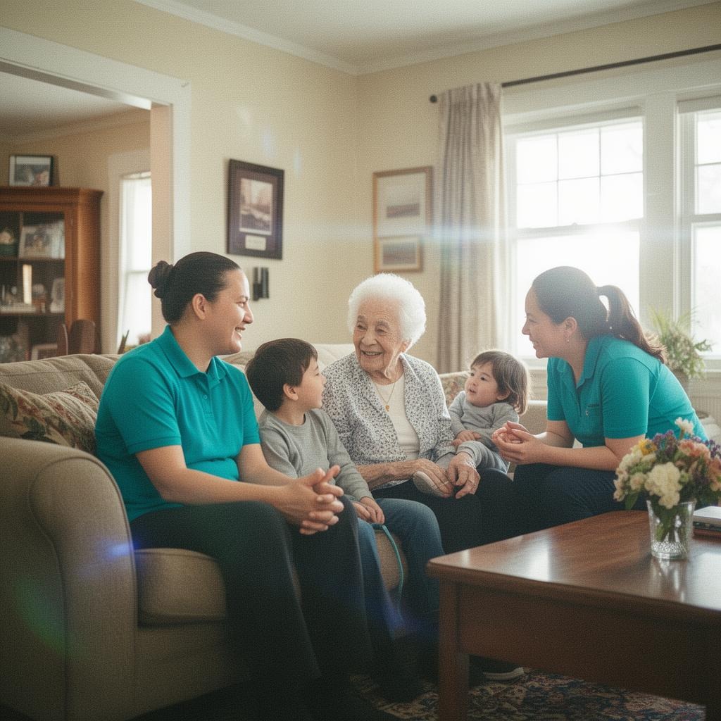 Family receiving 24-hour & live-in care support in Huntington Woods