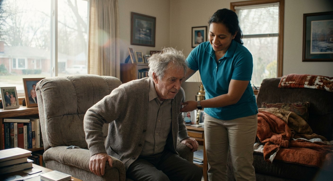 Family receiving recovery & post-surgery care support in Huntington Woods