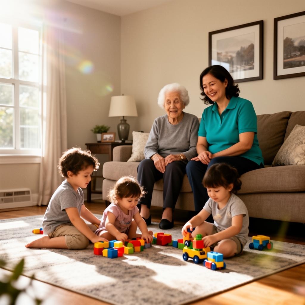 Family receiving 24-hour & live-in care support in Livonia