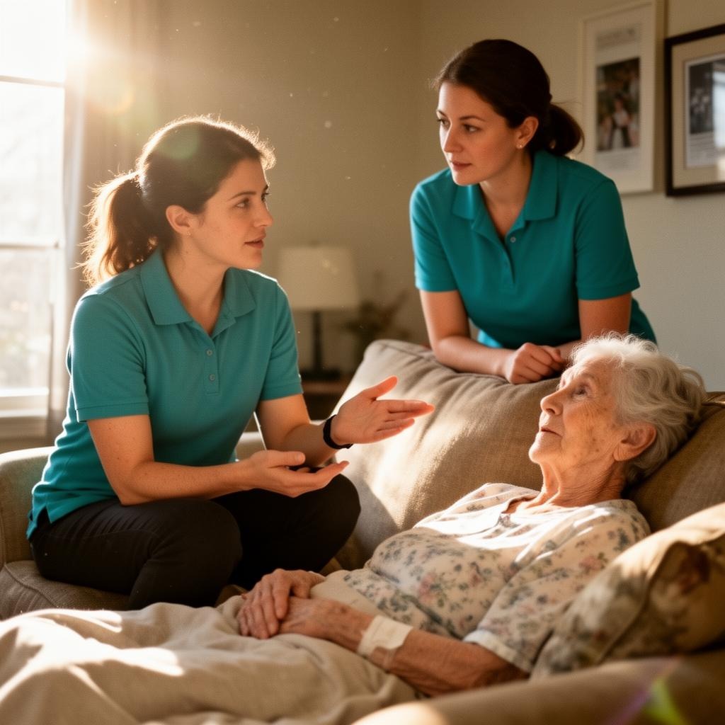 Family receiving recovery & post-surgery care support in Milford