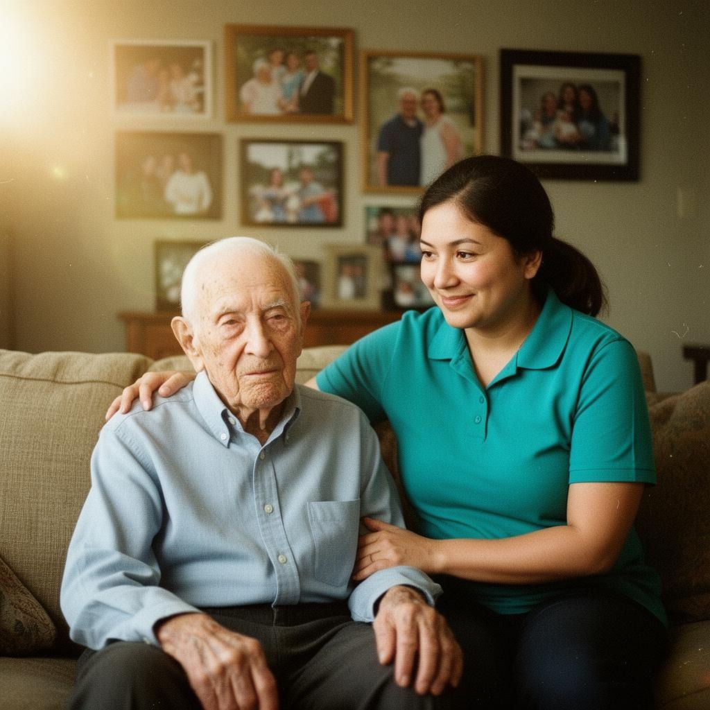 Family receiving dementia & memory care support in Northville