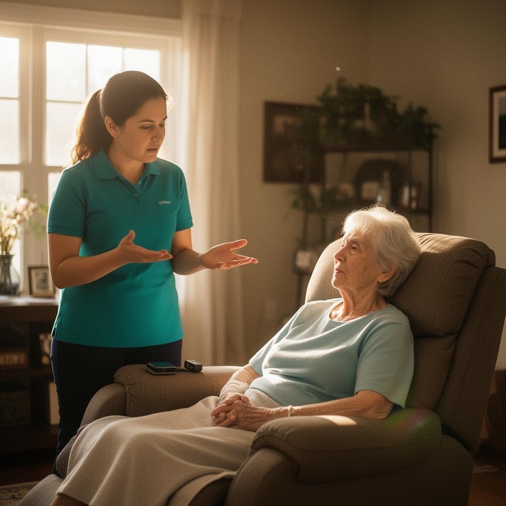 Family receiving recovery & post-surgery care support in Northville