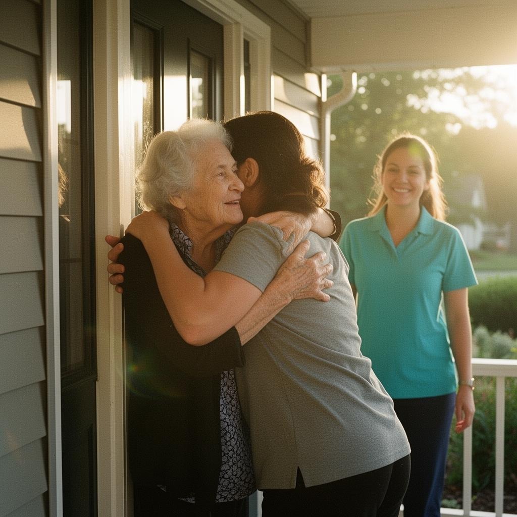 Family receiving respite & caregiver relief support in Northville