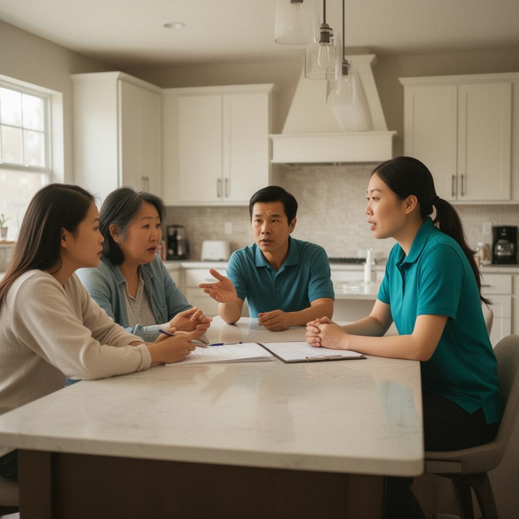 Family receiving recovery & post-surgery care support in Novi