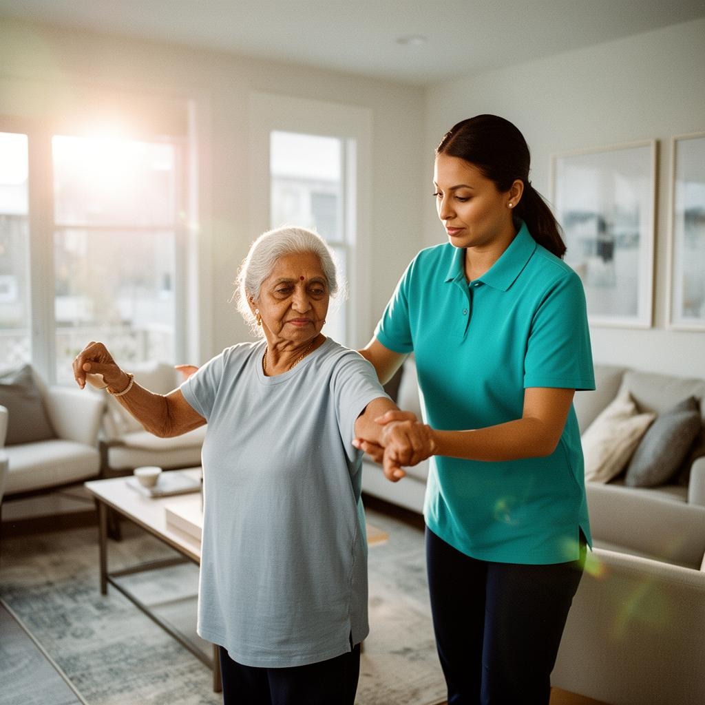 Caregiver providing recovery & post-surgery care in Novi, Michigan