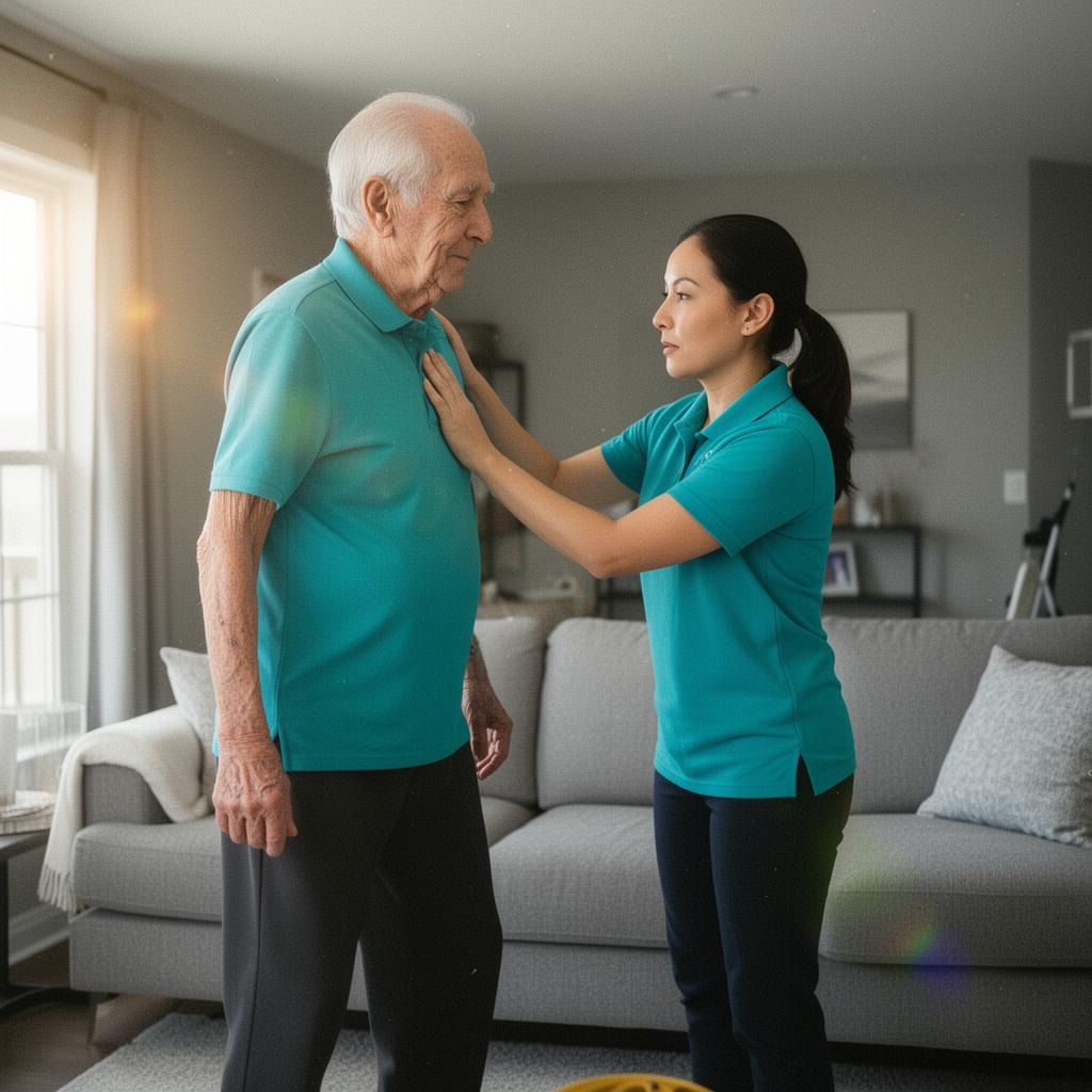 Caregiver providing rehab-to-home transition care in Novi, Michigan