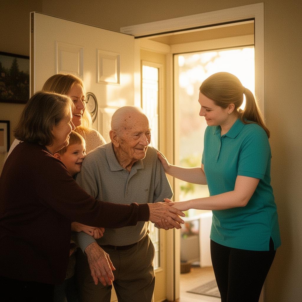 Family receiving rehab-to-home transition care support in Rochester Hills