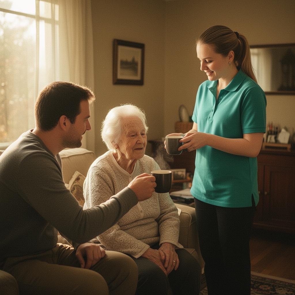 Family receiving 24-hour & live-in care support in Royal Oak