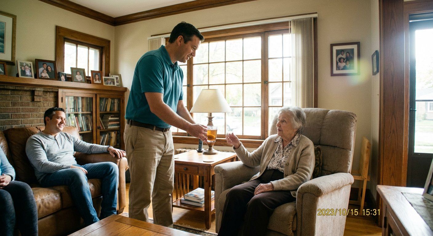 Family receiving recovery & post-surgery care support in Royal Oak