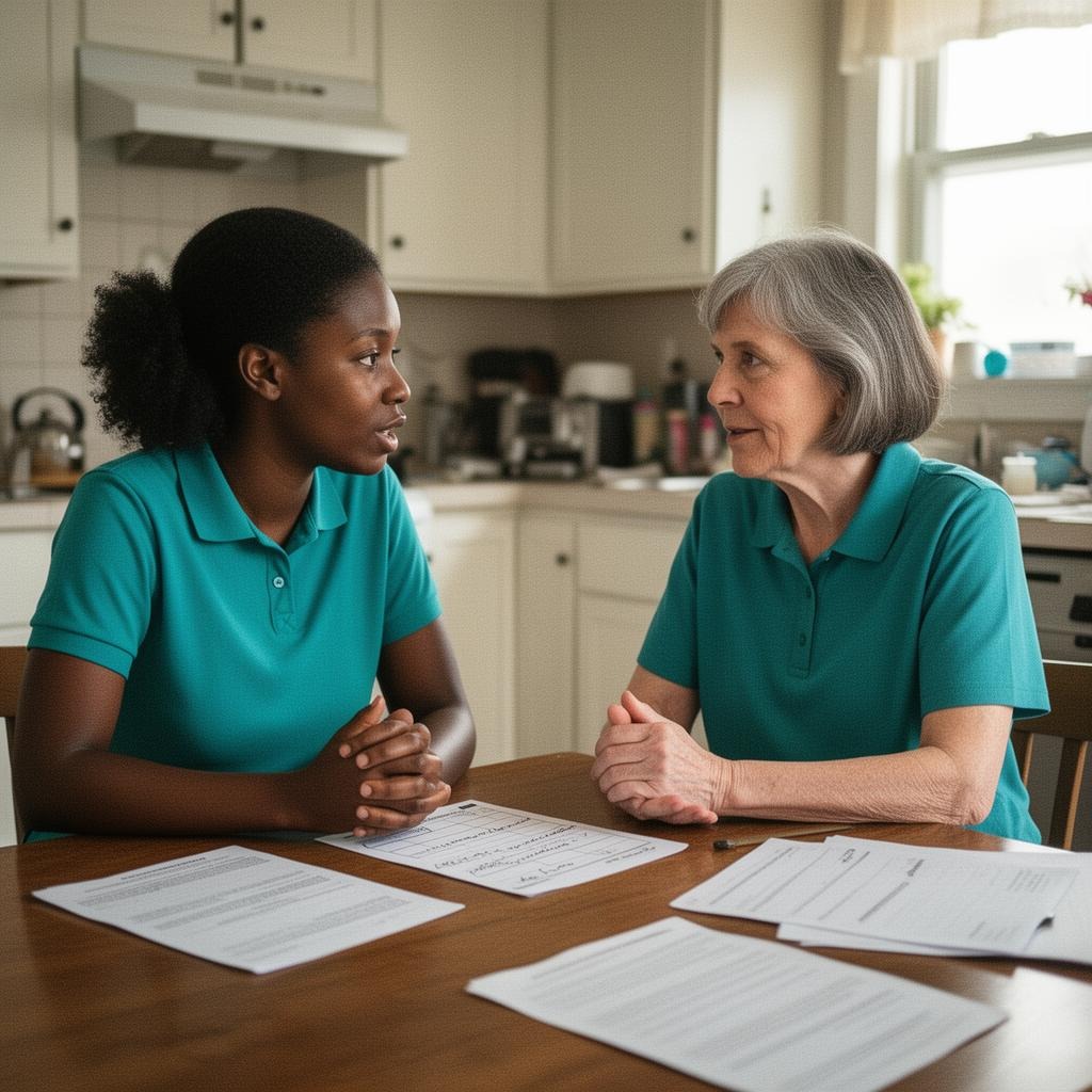 Family receiving recovery & post-surgery care support in Southfield