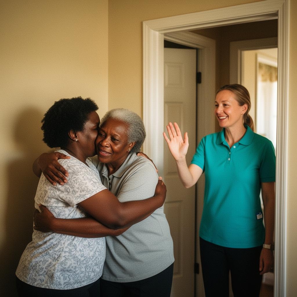 Family receiving respite & caregiver relief support in Southfield