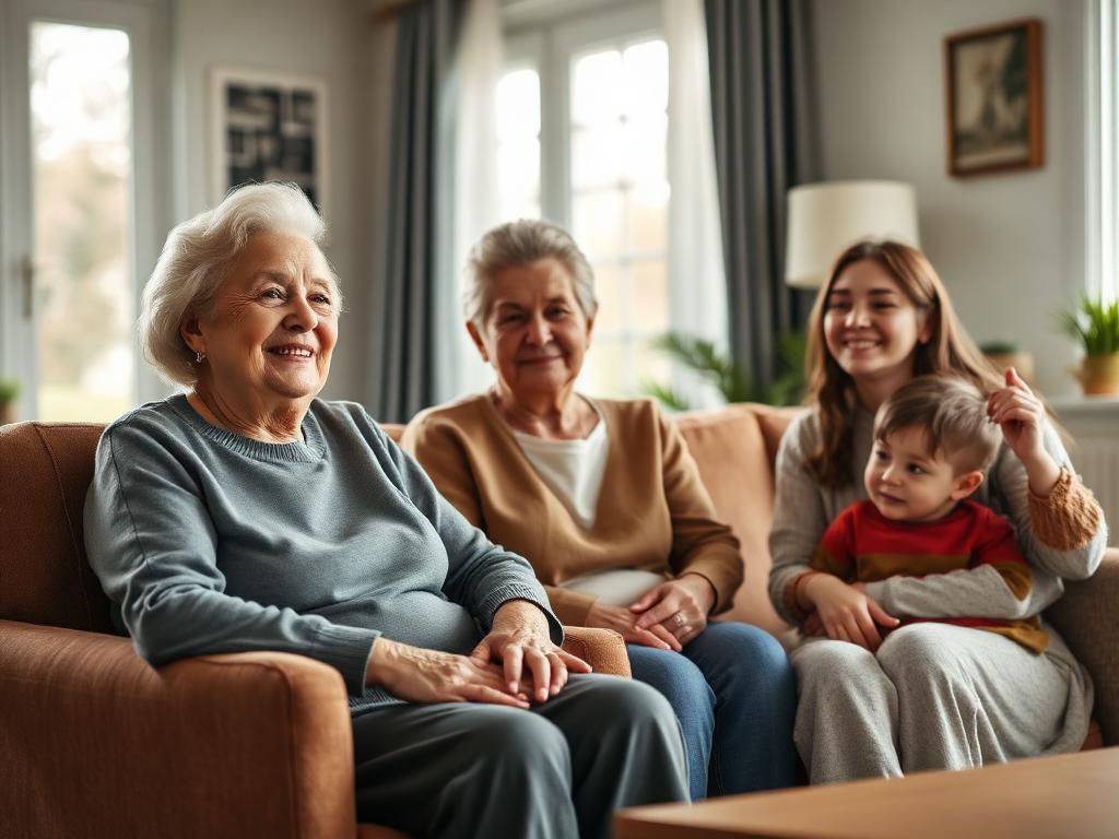 Family receiving 24-hour & live-in care support in Troy