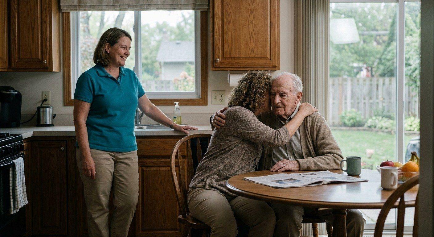 Family receiving after-hospital care support in West Bloomfield