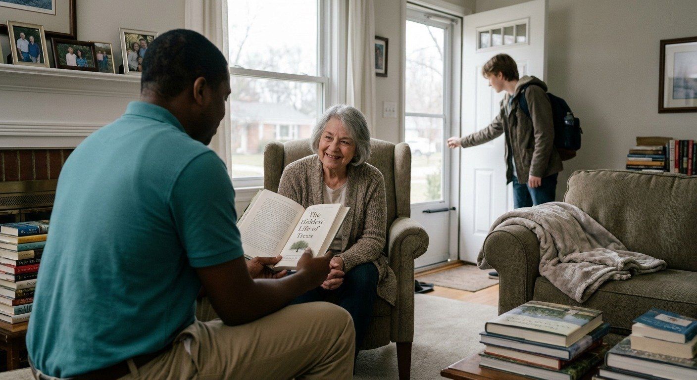 Family receiving respite & caregiver relief support in West Bloomfield