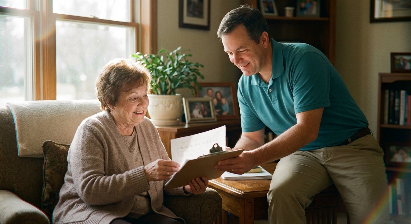 Wellness checkup medical forms and preventive care documentation for senior health appointments
